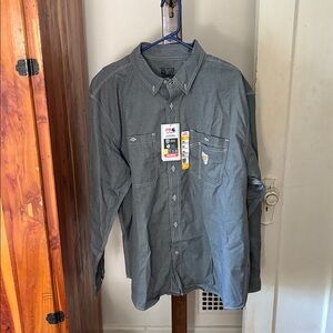 NWT Carhartt Fire Resistant Shirt Gray 2XL